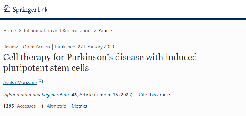 誘導多能干細胞(iPSCs)療法為帕金森病的治療提供了新希望